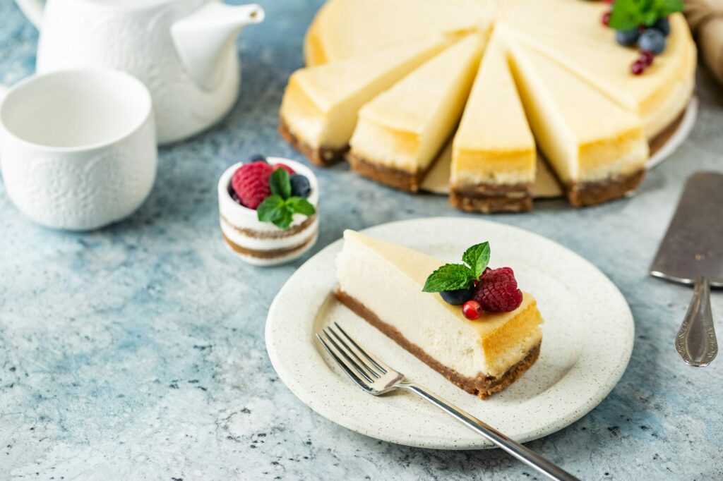 Classic New York cheesecake