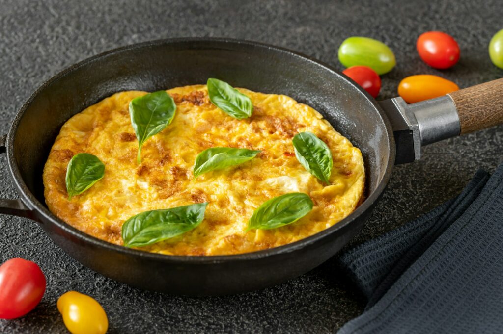 Frittata with vegetables